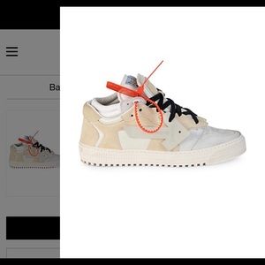 Off-white sneakers (mixed media low-top sneaker)